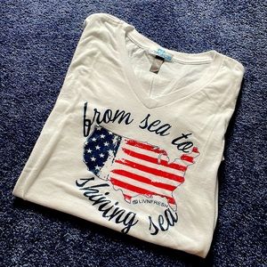 🇺🇸From Sea to Shining Sea Ladies T-Shirt L(37-40 bust)